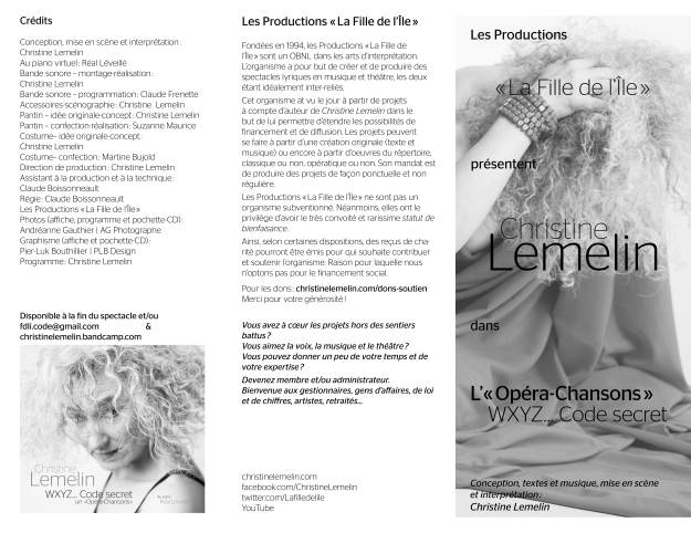 L'« Opéra-Chansons »_programme1