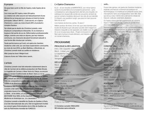 L'« Opéra-Chansons »_programme2