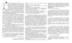 Mot de Christine Lemelin