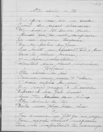 23-Être adorée de toi