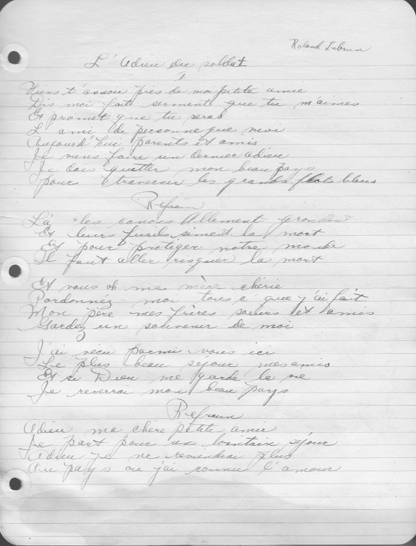 81.L'adieu au soldat (Roland Lebrun)