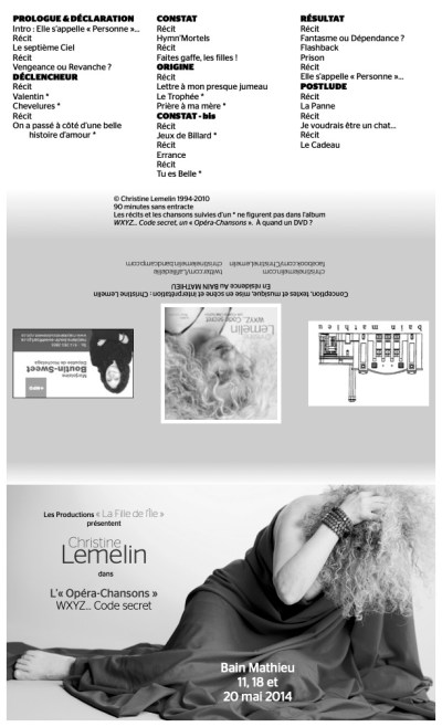 Programme L'« Opéra-Chansons »_BM'